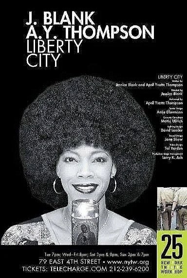 Poster for Liberty City by J. Blank and A.Y. Thompson at New York Theatre Workshop